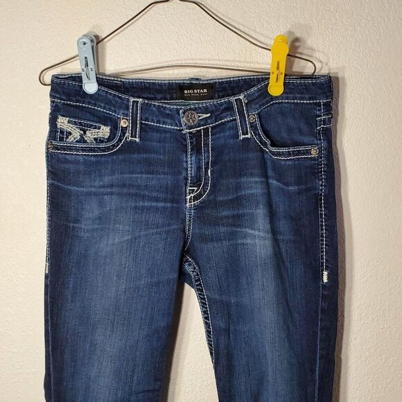 Big Star Woman's Blue Jeans Vintage Collection New Hazel Bootcut Jeans Size 31L - Picture 3 of 12